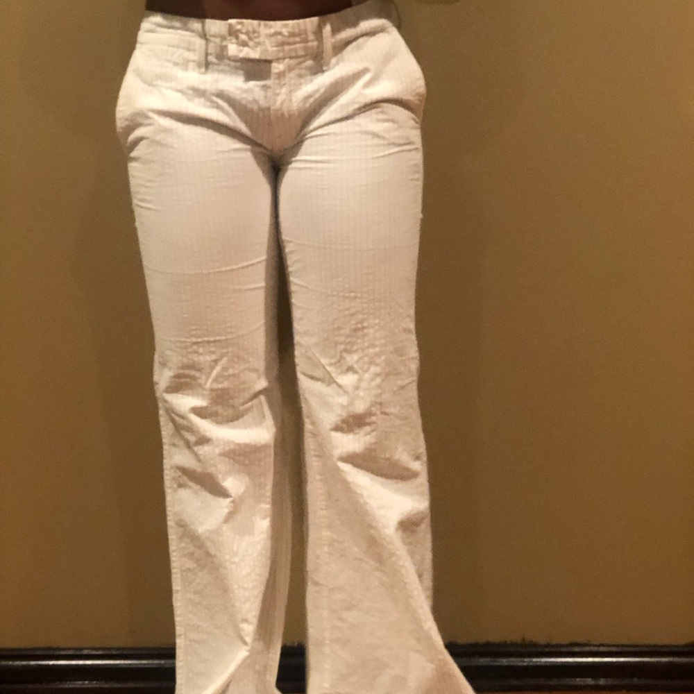 7 for all mankind linen wide leg pants